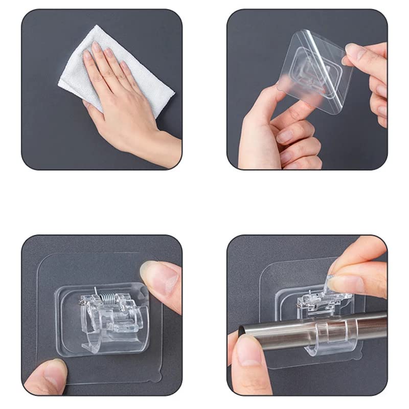 Rods Clips Hook Self Adhesive 🌟🌟🌟🌟🌟