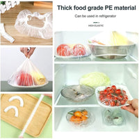 Thumbnail for Plastic Bags - Reusable Elastic Food Storage Plastic Covers (Pack of 2)