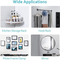 Thumbnail for Wall Mount Screw Hooks for Kitchen Bathroom Bedroom Living Room 10 Pcs