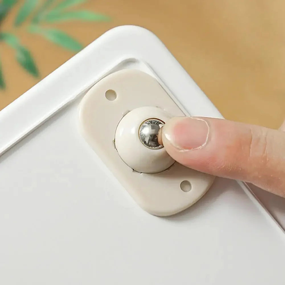 Self-Adhesive Rotating Mini Wheels for Storage Boxes & Bins ⭐⭐⭐⭐⭐