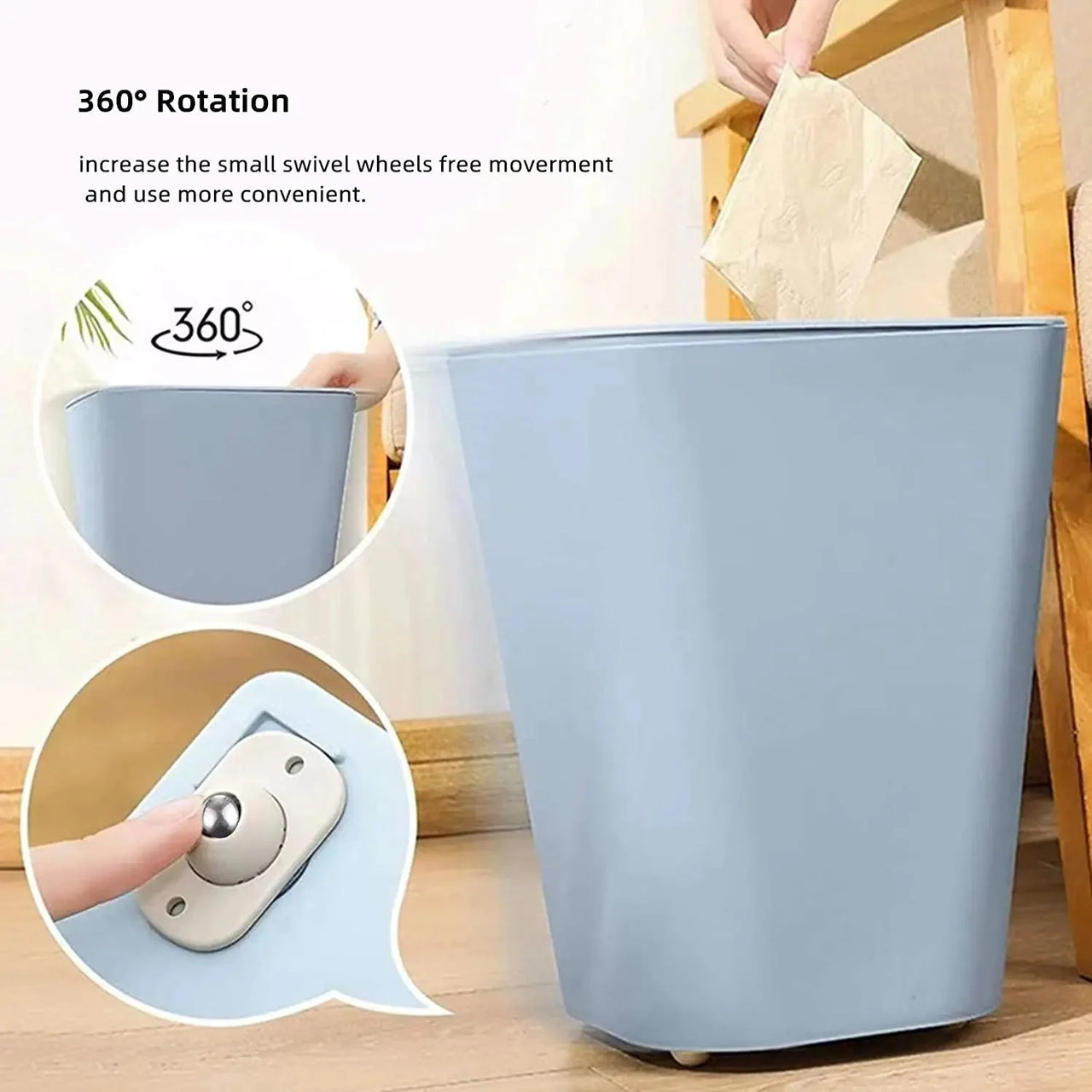 Self-Adhesive Rotating Mini Wheels for Storage Boxes & Bins ⭐⭐⭐⭐⭐