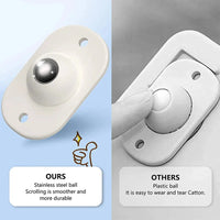 Thumbnail for Self-Adhesive Rotating Mini Wheels for Storage Boxes & Bins ⭐⭐⭐⭐⭐